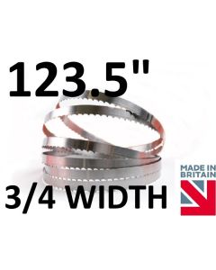 123.5" Butchers Bandsaw Blades x 3/4" Width