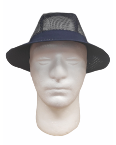 Blue Butchers Trilby Hat - Large
