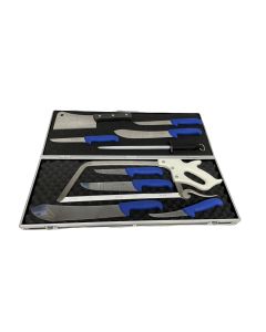 F Dick 11 Piece Deluxe Butchers Knife Set In Case - Blue