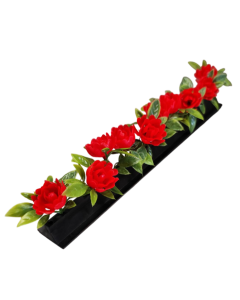 Fischer Red Rose Garnish Divider - Black Base