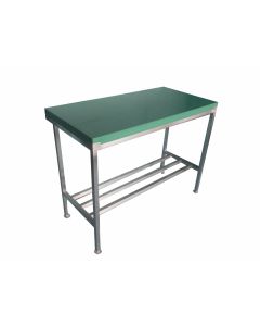 1" Poly Top with Stainless Steel Stand 2x2 ft - Green
