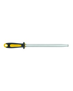 Fischer Ergonomic Dual Material Handle Oval Steel 30cm - Yellow