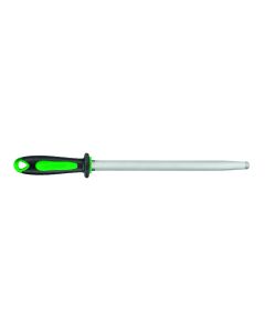 Fischer Ergonomic Dual Material Handle Oval Steel 30cm - Green