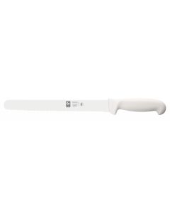 Icel 12"  Slicing Knife Serrated Edge - White