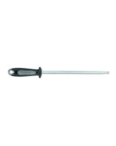 Fischer Ergonomic Dual Material Handle Round Steel 30cm - Black