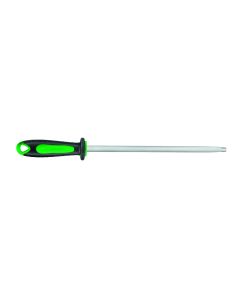 Fischer Ergonomic Dual Material Handle Round Steel 30cm - Green