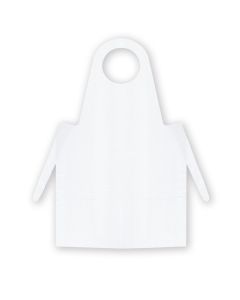White PE Disposable Apron - 1000 Aprons