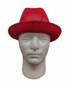 Red Butchers Trilby Hat - Small