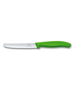 Victorinox 11cm Serrated Tomato / Table Knife: Green