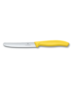 Victorinox 11cm Serrated Tomato / Table Knife: Yellow