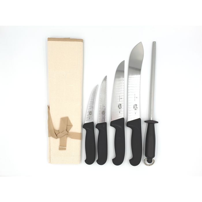 Victorinox 6 Piece Butchers Knife Starter Pack Black Low UK Price