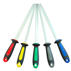 Fischer Ergonomic Dual Material Handle Round Steel 30cm - 5 Colours