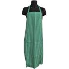  Nylon Twin Striped Bib Apron - Green / White