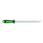 Fischer Ergonomic Dual Material Handle Oval Steel 30cm - Green