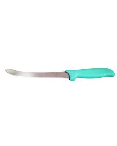 F Dick 8.3&quot; Curved Steak Knife - Semi Flex - Expert Grip - Green