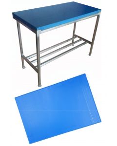 1” Blue Polytop & Polytop Tables 5ft x 2ft