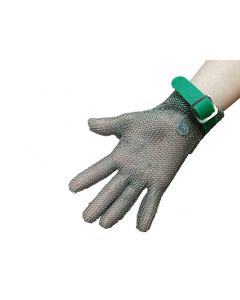BEW Chainmail Glove With Plastic Strap - Orange / XL