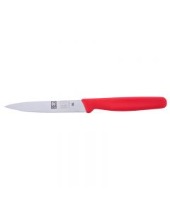 Icel 10cm Paring Knife - Pointed Tip - Red