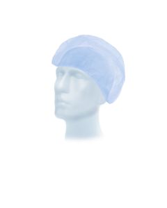 Blue PE Disposable Hair Net / Mob Cap 