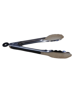 Stainless Steel Serving Tong - Black Handle