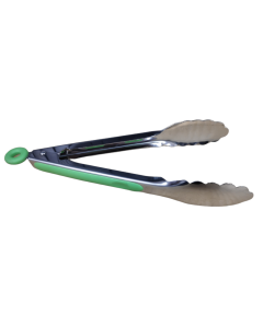 Stainless Steel Serving Tong - Green Handle