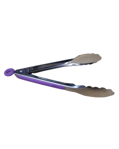 Stainless Steel Serving Tong - Purple Handle