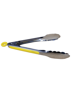 Stainless Steel Serving Tong - Yellow Handle