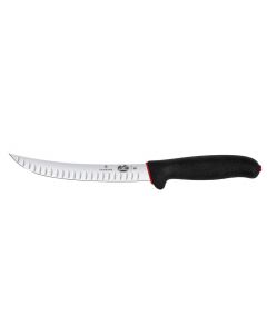Victorinox Dual Grip Slaughter knife 8” curved, narrow blade, fluted edge (20cm)