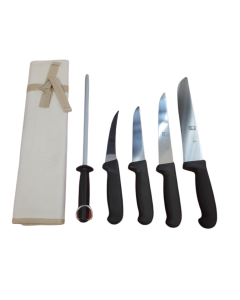 Icel 6 Piece Butchers Knife Starter Pack - Black