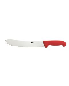 BEW 10" Butchers Thick Blade Steak Knife - Red
