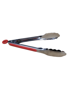 Stainless Steel Serving Tong - Red Handle