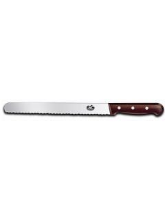 Victorinox Rosewood Serrated Slicing Knife - 30cm Round Tip